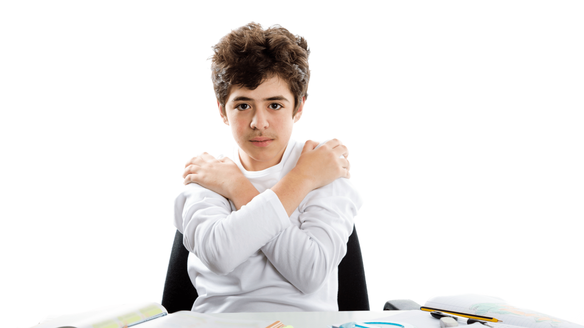 ภาษากายกอดแขน