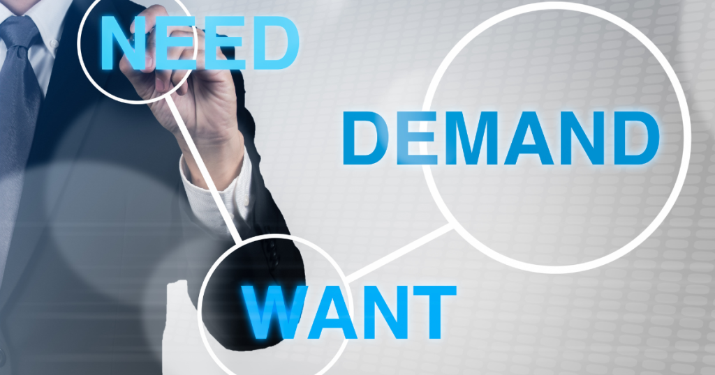 need want Demand marketing